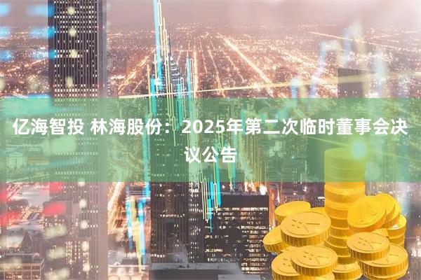亿海智投 林海股份：2025年第二次临时董事会决议公告